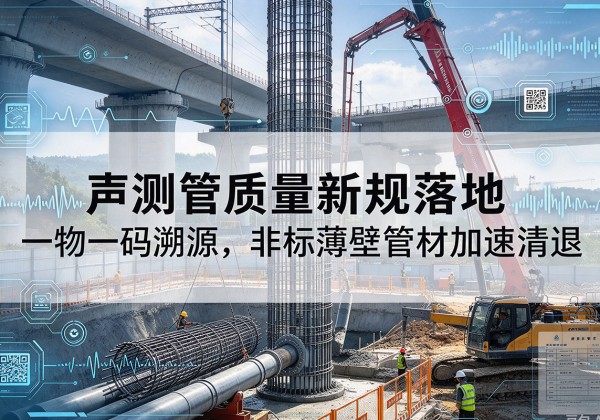 青浦区声测管质量新规落地，一物一码溯源，非标薄壁管材加速清退