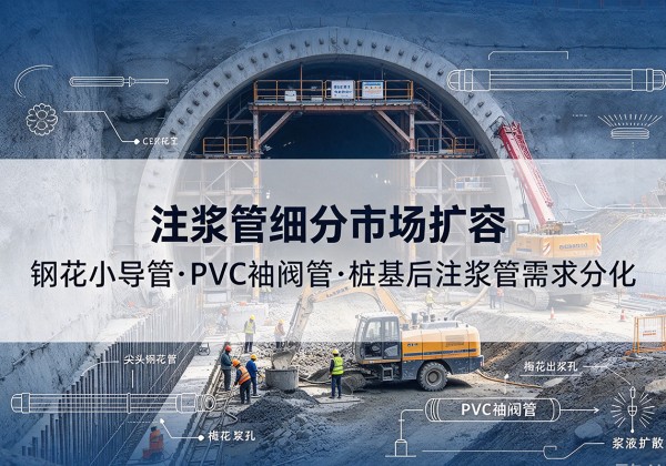 青浦区注浆管细分市场扩容，隧道钢花小导管、PVC 袖阀管、桩基后注浆管需求分化